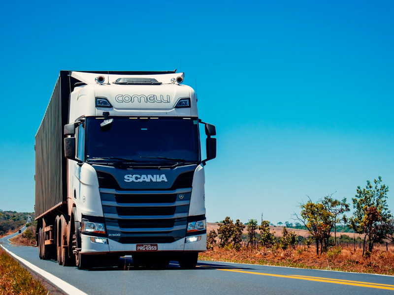 Drayage container truck transport