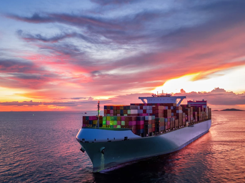 Ocean freight carrier and container shipping